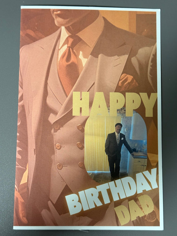 Classic Dad Birthday – Suit with Gold Stars
